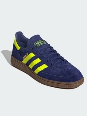 ADIDAS Men’s Handball Spezial Suede Sneakers Victory Blue/Yellow 9.5